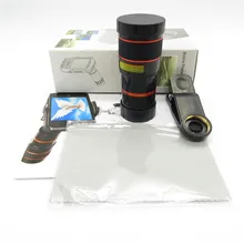 Универсальный 8X оптический зум телескоп клипса для объектива камеры Мобильный телефон телефото для iPhone для samsung для htc для huawei для Xiaomi