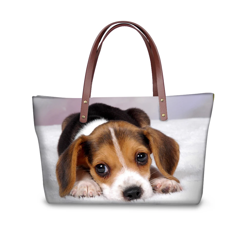 

Fashion Women Shoulder Handbags 3D Beagle Dog Cross-body Casual Bags For Ladies Animal Big Messenger Blosa Feminine
