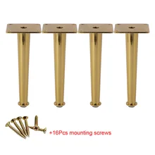 4 шт. мебель футов 20 см металлический конический стол диван шкаф ножки шкаф Кофе Чай барные стулья ноги с монтажными винтами