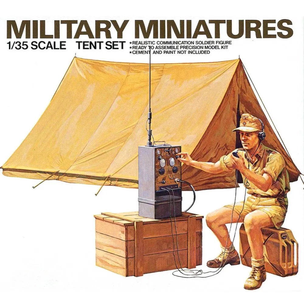

Tamiya 35074 1/35 Military Tent Set Assembly Military Miniatures Model Building Kits oh RC toy