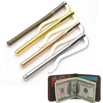 

1PC Metal Bifold Money Clip Clamp Cash Holder Fashion Men Women Bar Wallet Replace Parts Spring Clip New