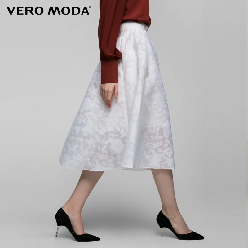 VERO MODA бренд 2018 Новый офис леди стиль аппликации невидимый молнии A Line женские