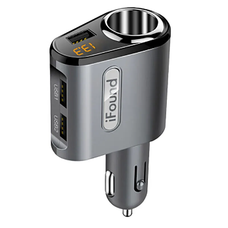 

IFOUND TOP BRAND 3 USB Charger +1 Way Car Cigarette Lighter Socket Splitter Adapter DC 12V 3.1A for Samsung Galaxy S6 S7 Edge