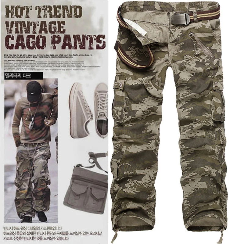 Military Camo Cargo Pants-2