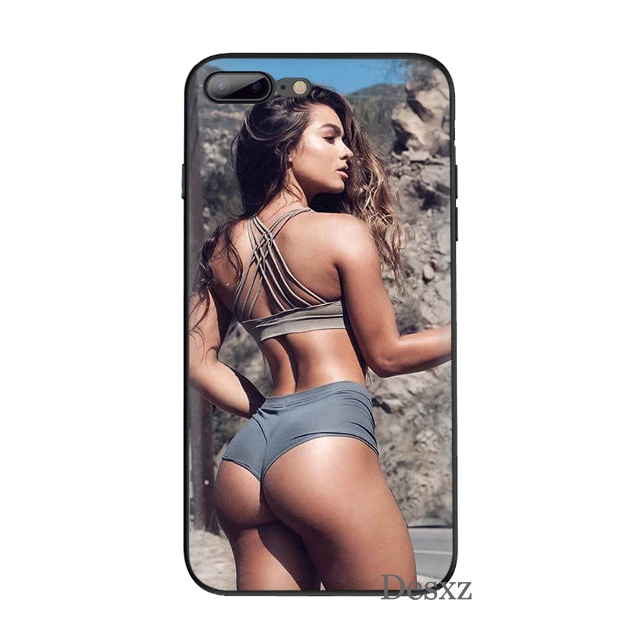 Силиконовый ТПУ чехол для телефона сексуальный корпус девочек Iphone 5 5s SE 6 6s 7 8 Plus X XS