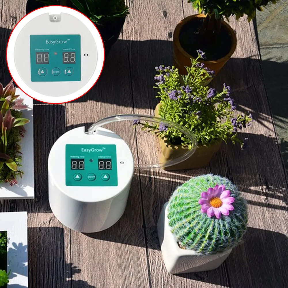 

Intelligent Garden Automatic Watering Device Succulents Plant Drip Irrigation Tool Water Pump Timer with System Controller Drip