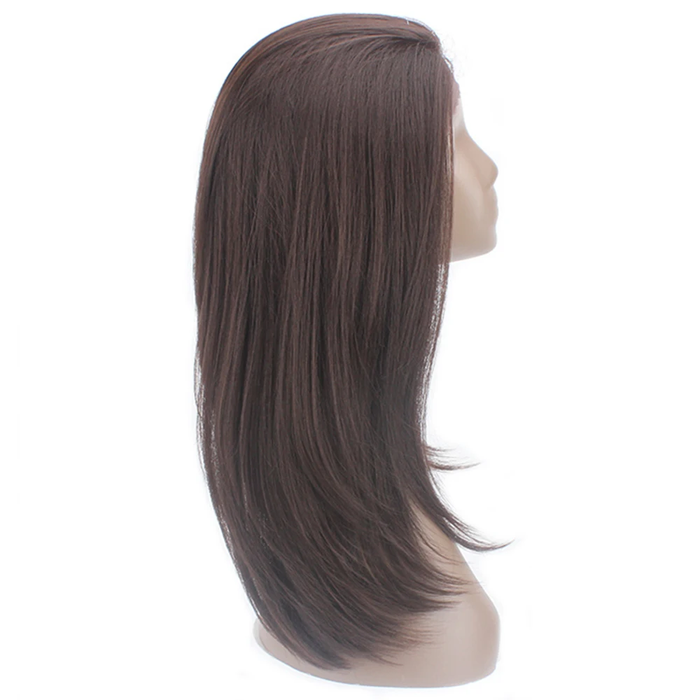 Ombre Black Brown Lace Front Wigs With Baby Hair Long Soft Straight Free Part Synthetic Hair Wigs For Women X-TRESS Lace Wig Ombre Black Brown Lace Front Wigs With Baby Hair Long Soft Straight Free Part Synthetic Hair Wigs For Women X-TRESS Lace Wig