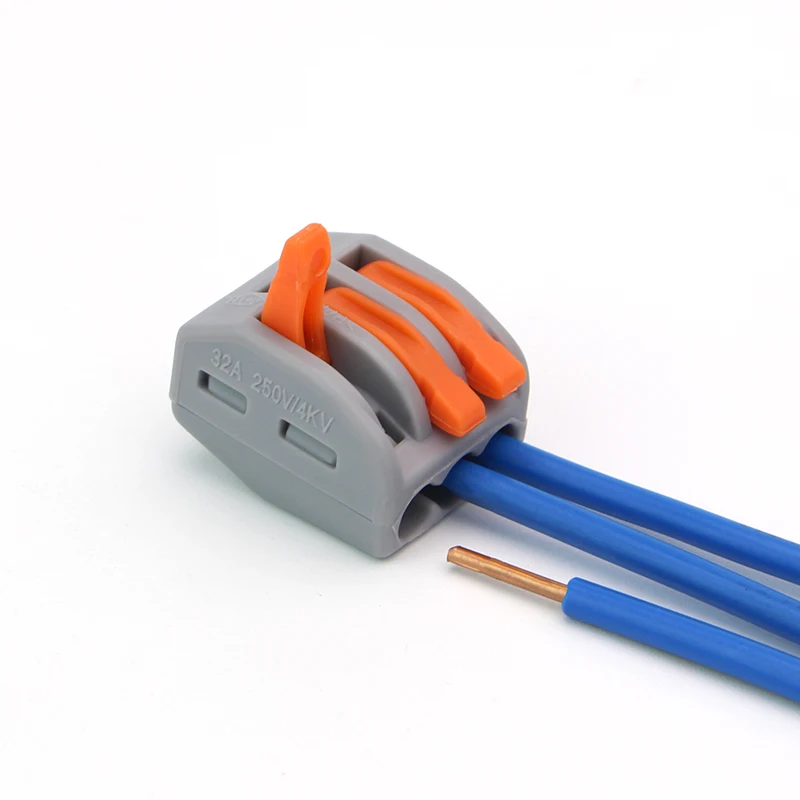 

10pcs PCT-213 wire wiring connector Universal Compact conductor 3pin terminal block 0.08-2.5mm2/0.08-4.0mm2