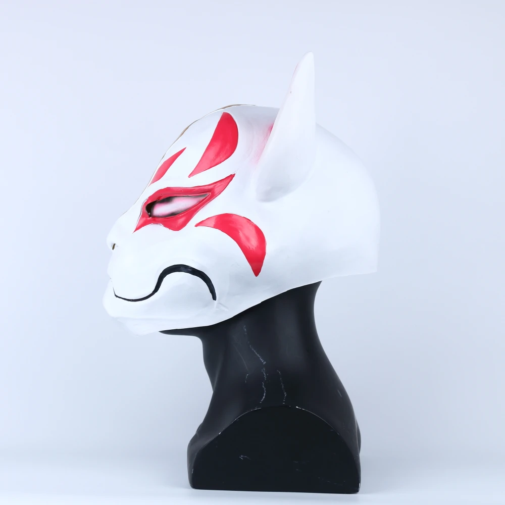 2018 Gioco Drift Cosplay Viso Maschera di Volpe kitsune Animale Testa Completa Per Adulti di Travestimento Unisex Casco Puntelli (4)