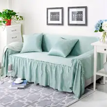 

Velvet Sides Linen Sofa Cover Summer Winter Multifunction Slip-Resistant Sofa Towel Solid Color For For 1 2 3 4 Seat Couch Sofa