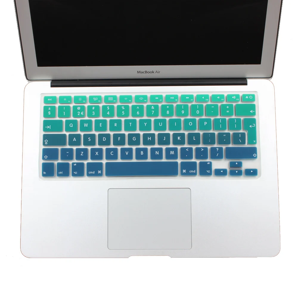 Наклейка на клавиатуру для MacBook Pro силиконовая наклейка с градиентными цветами