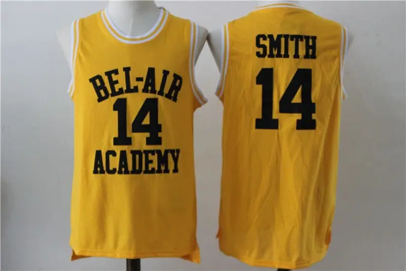 

Fresh Prince of BEL AIR #14 Will Smith Cheap Film Retro Throwback Stitched Basketball Jersey Embroidery US Size XXS-XXL