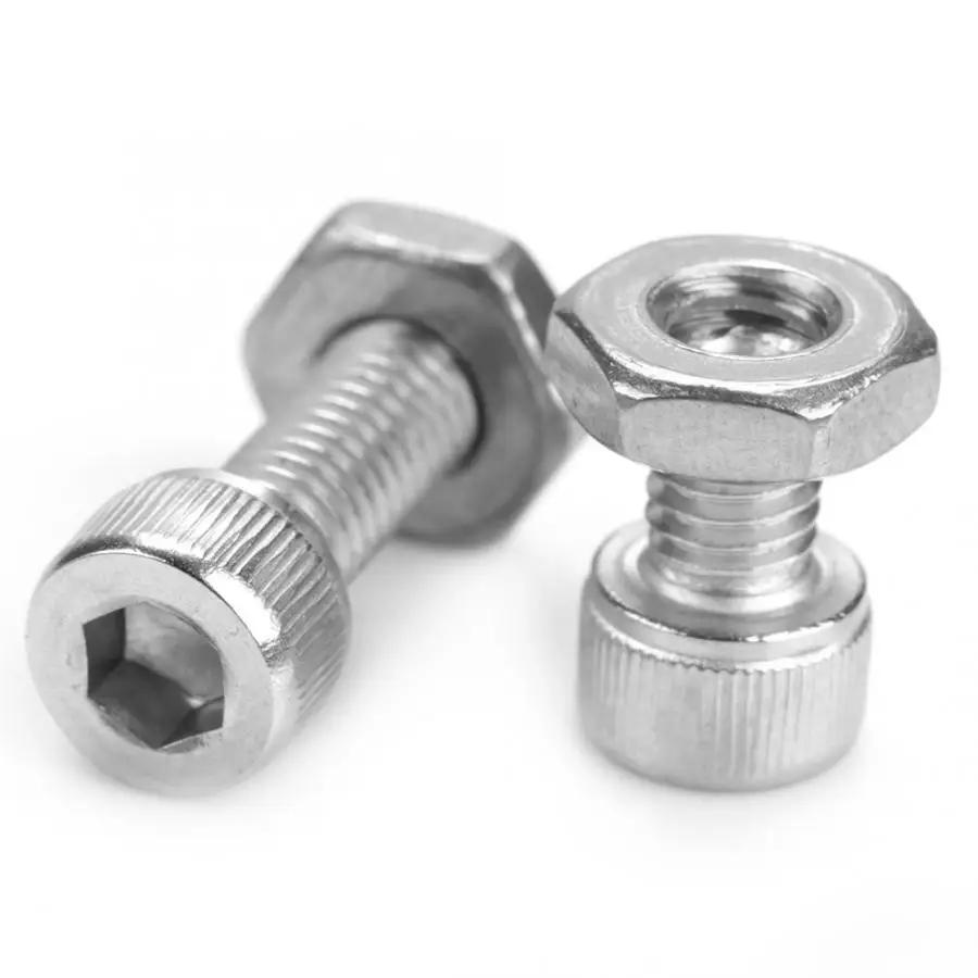 Parafuso inox 140 шт. #10 32 шестигранные болты с шестигранной головкой из нержавеющей