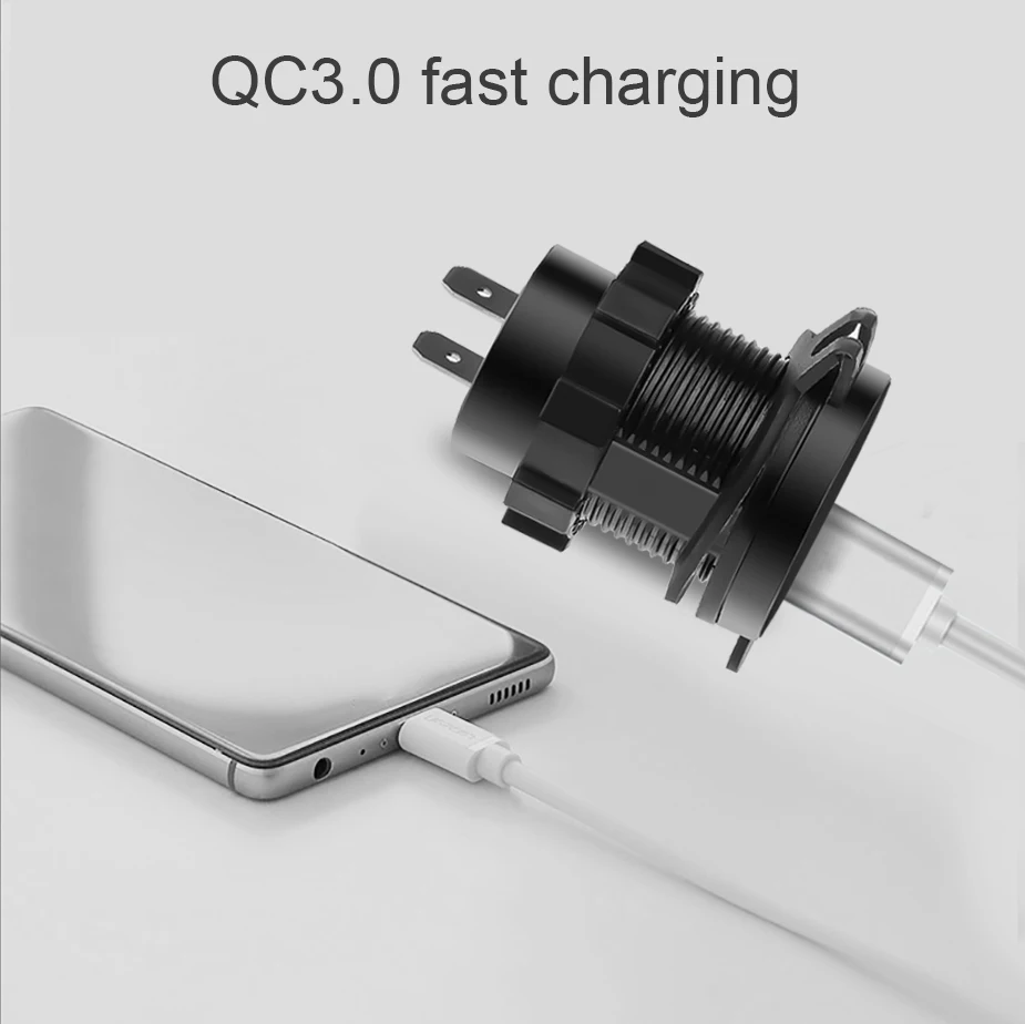 Kebidu QC3.0 USB Зарядное устройство быстрой зарядки разъем 5В/3A выход Мощность