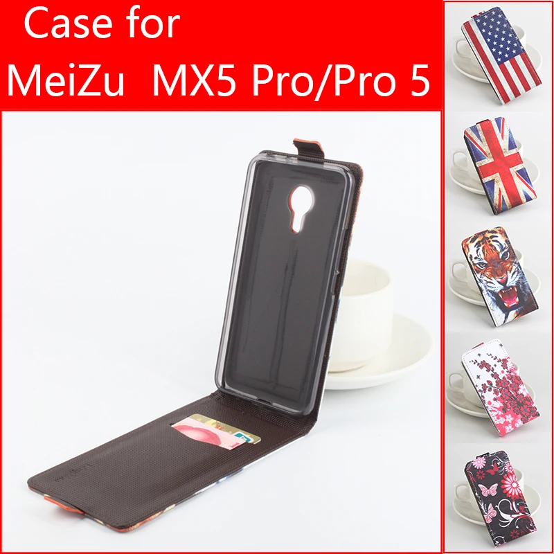 For Meizu Pro 5 luxury 2 Card Slots Flip Up down With