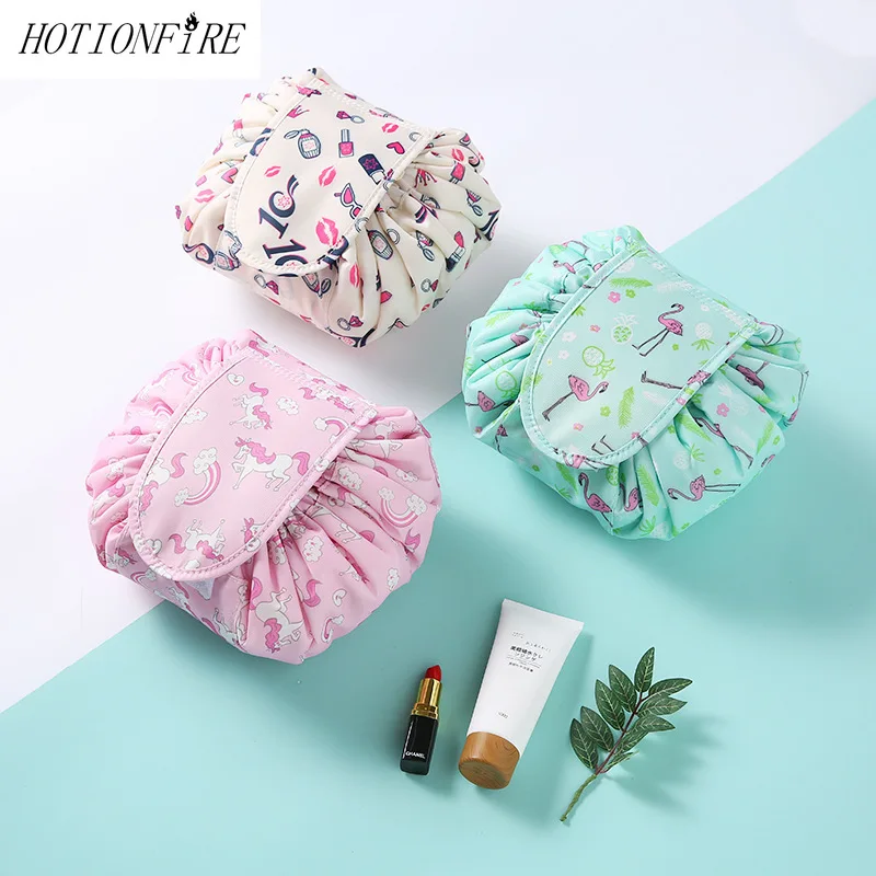 

Organizer Large-capacity Drawstring Makeup Bag Cleaner cosmetic bag travel storage beam magic Pouch Toiletry Kit Box Wash Bag