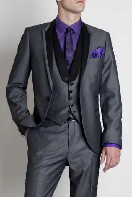 Высокого качества костюм на заказ Для мужчин модный костюм(куртка+ Штаны+ жилет+ галстук), костюм - Цвет: same picture