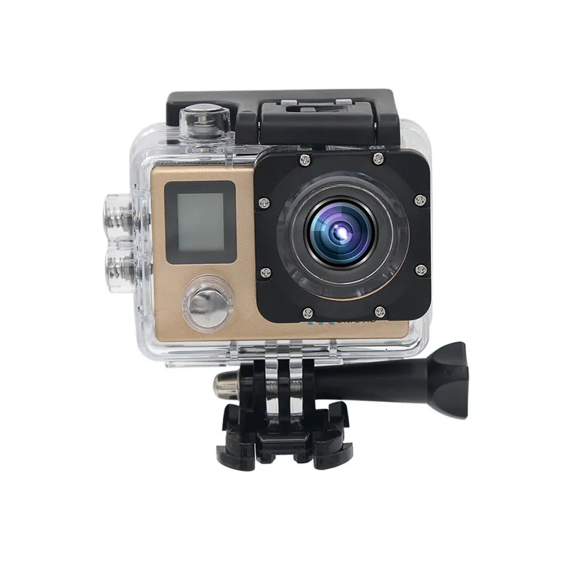 Ультра HD 4 K экшн-камера Wifi видеокамеры 150 Dgreen cam 4 K deportiva 2 дюйма B6 B6R водонепроницаемая Спортивная камера pro 1080P 30fps cam - Цвет: Gold