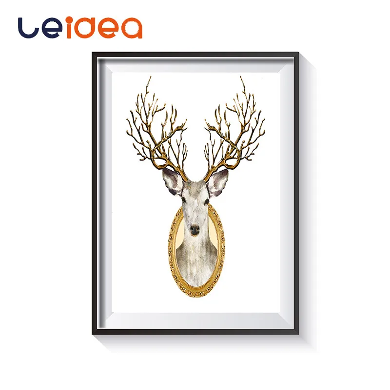 

DIY Oil Painting Frame Digital Canvas Painting By Numbers Acrylic Paint Home Decor Elk Oil Painting On Canvas Handmade