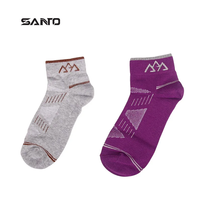 Санто 3 пары S020 женские быстросохнущие дышащий материал, впитывающий влагу спортивные носки спортивные хлопковые носки для ног нескользящие носки