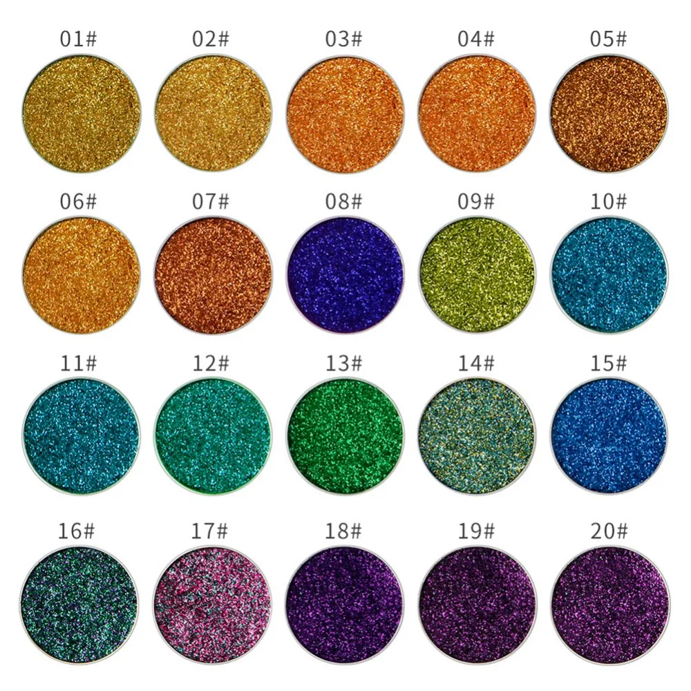 NICEFACE 45 Цвет сверкающий Shimmer Shinny прессованный блеск Тени для век Пигмент Макияж