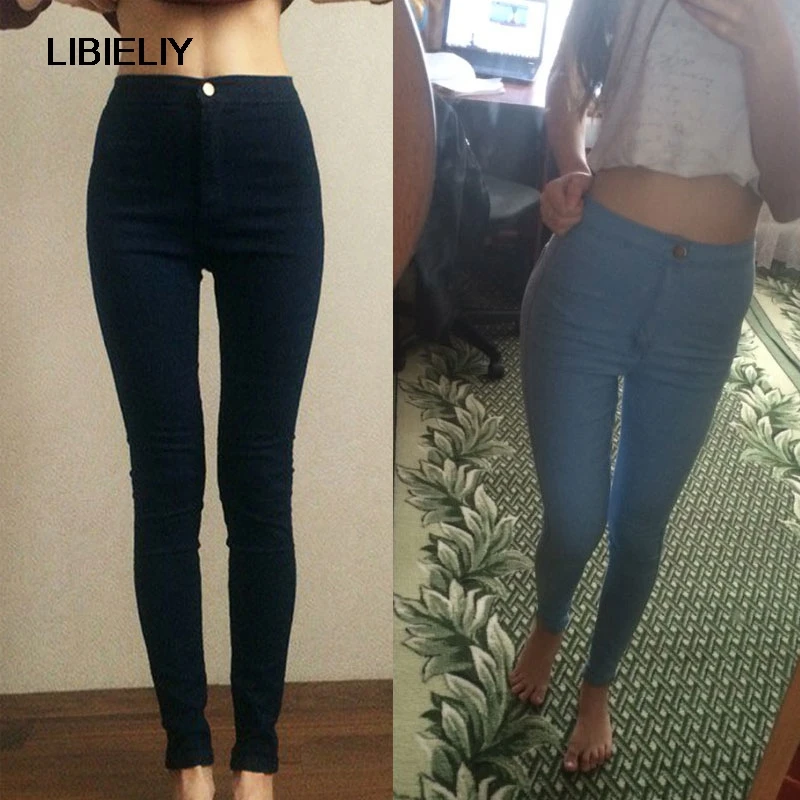 High Waist Good Elastic Jeans Nice Sexy Slim Fit Skinny Women Jeans