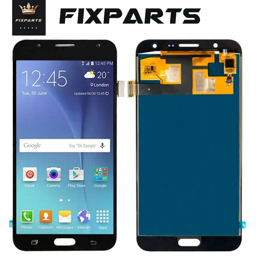 Полный дигитайзер в сборе для Samsung Galaxy J7 2015 J700 J700F J700H дисплей с контролем яркости
