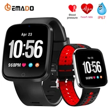 LEMADO V6 Smart Watch Pedometer Heart Rate Blood Pressure Monitoring IP67 Waterproof Sports Smartwatch for IOS Android
