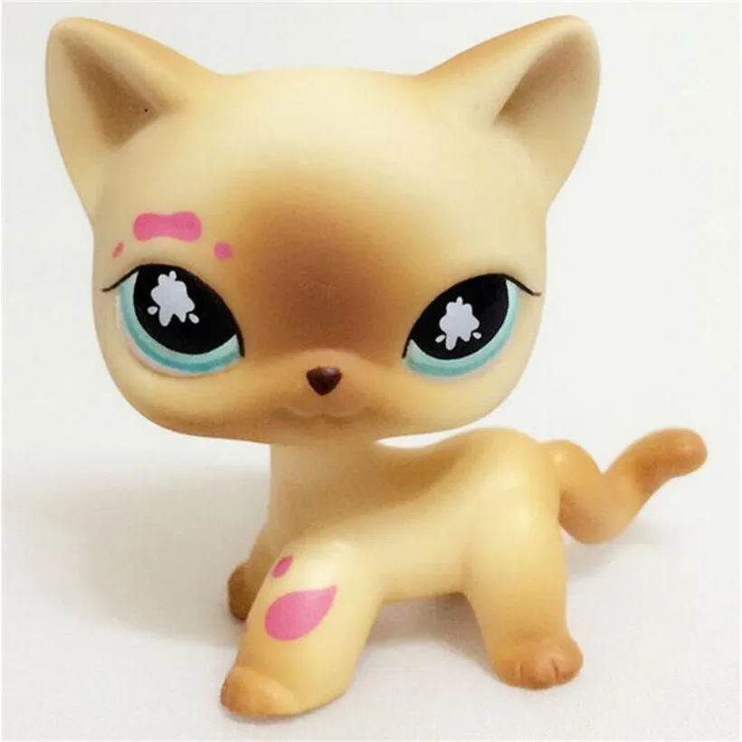 Pet Shop Lps Toys Collections Standing Short Hair Cat Dog Cute Animal Model Action Figure Hot Toys For Children Birthday Gifts