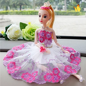 Маленькое Кукольное свадебное платье Принцесса вечернее длинное платье юбка Свадебная одёжная вуаль для Кукла Барби подходит 11-1" Blyth кукла подарок - Цвет: 2