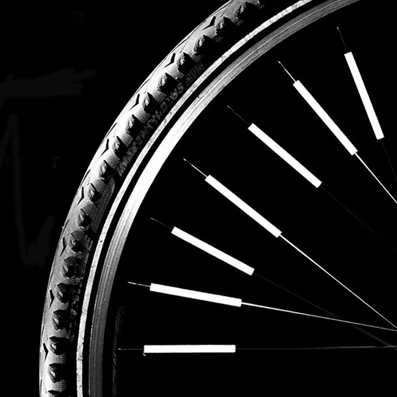 

12PCS Bicycle Mountain Bike Riding Wheel Rim Spoke Mount Clip Tube Warning Light Strip Reflector Reflective Outdoor 78mm