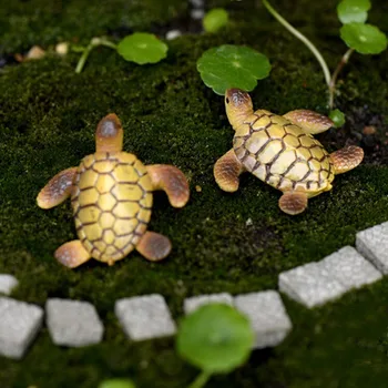 

Mini Sea Turtle Model Resin Figurines Fairy Garden Miniatures Fish Tank Acessories DIY Terrarium Landscape Decoration Artificial