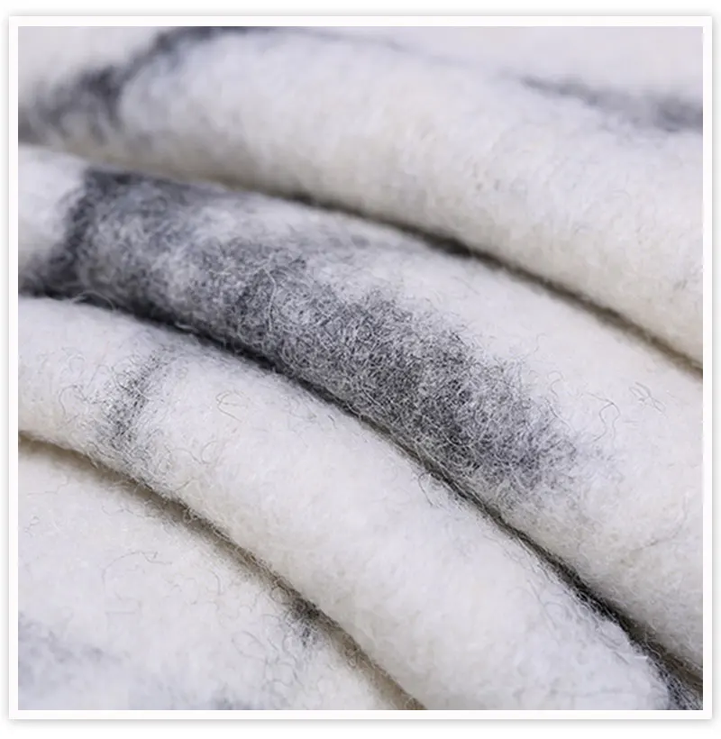 Американский стиль белый серый пестрый вязаный шерстяной материал для зимнего пальто плотная шерстяная ткань tela tecidos SP4838