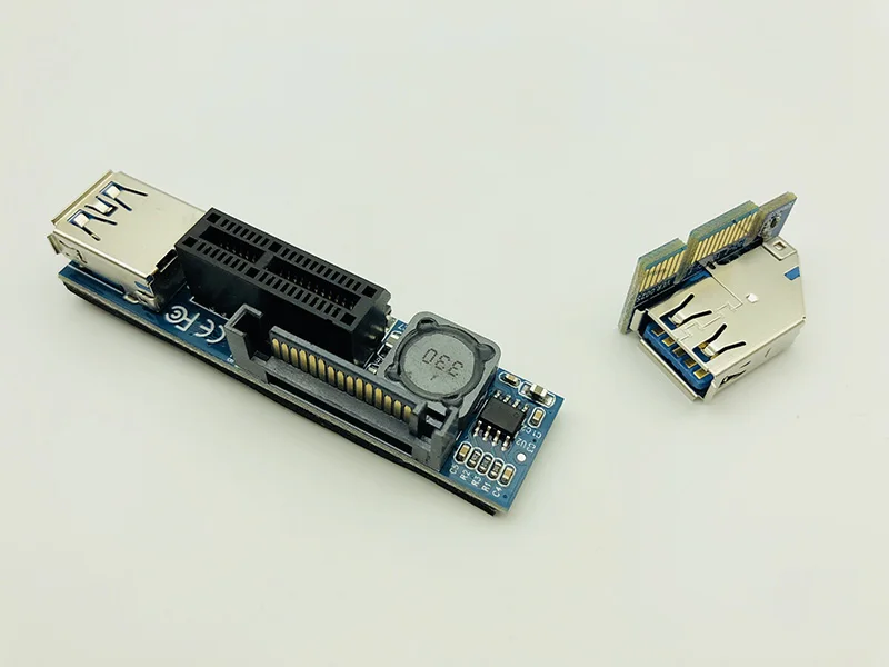 Удлинитель PCI E 1X к Riser USB 3 0 кабель SATA питание для материнской платы x1 разъем