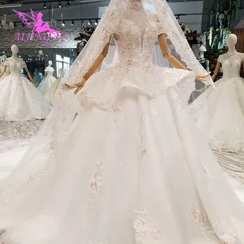 

AIJINGYU Long Bridal Gown Short Bride Gowns Toast Plus Size Sexy Designer Gothic Dresses Online Tulle Wedding Dress
