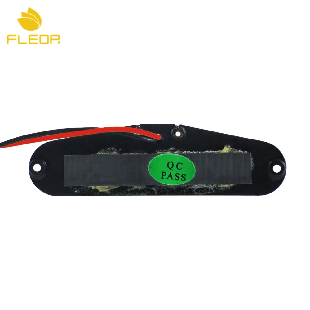 FLEOR черная гитара шеи одной катушки пикап ошеломленный Топ 50 мм керамический