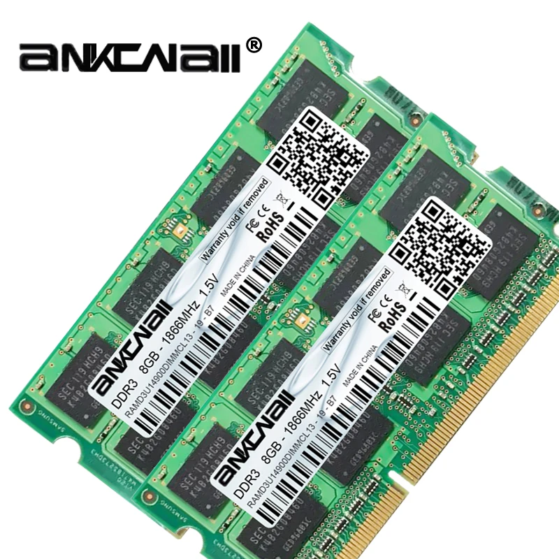 DDR3 ram 8 Гб(2 шт x 8 ГБ) 1866 МГц PC3-14900 для Intel ноутбука Память DIMM 1,5 V 204Pin