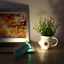 Human Sensing Rocket Shape Wall Night Light USB Charging Smart Home Bathroom