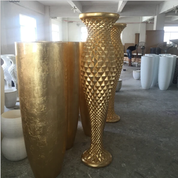 

120cm tall gold large size floor vase wedding center Guidance for wedding decorations