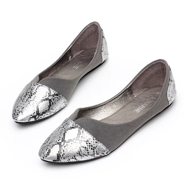 CEYANEAO/Женская обувь; Повседневная Удобная обувь на плоской подошве; модная женская обувь на мягкой подошве; большие размеры 35-41 - Цвет: Gray