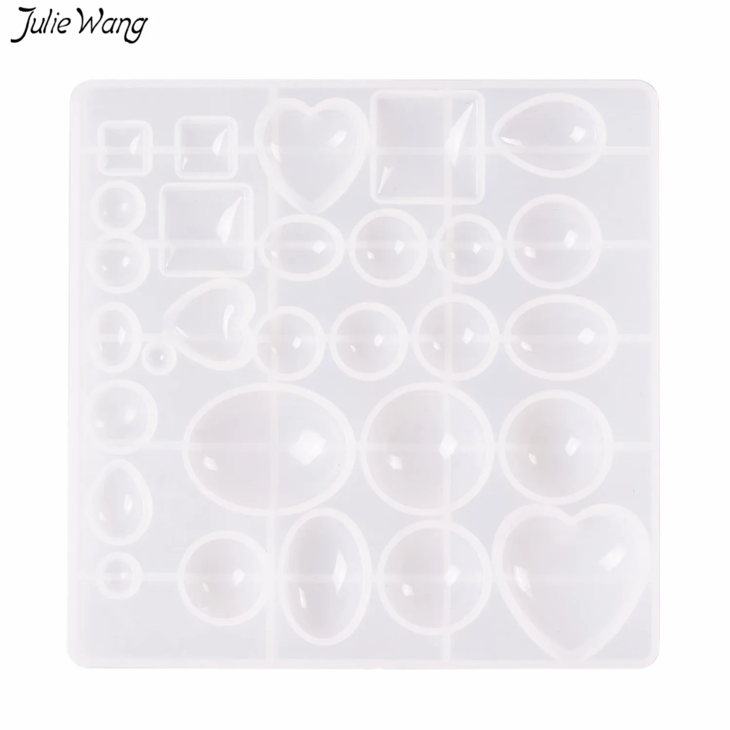 Julie Wang 1 шт. смешивания форма из смолы силиконовые комбинированная форма закладки цепочки и ожерелья браслет кулон решений эпоксидной смолы