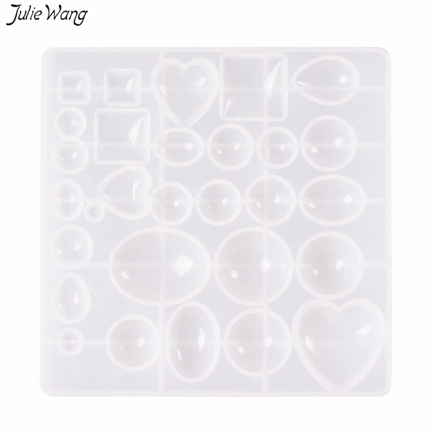 

Julie Wang 1PC Mix Shape Resin Silicone Combination Mold Bookmark Necklace Bracelet Pendant Making Epoxy Resin Jewelry DIY Tools