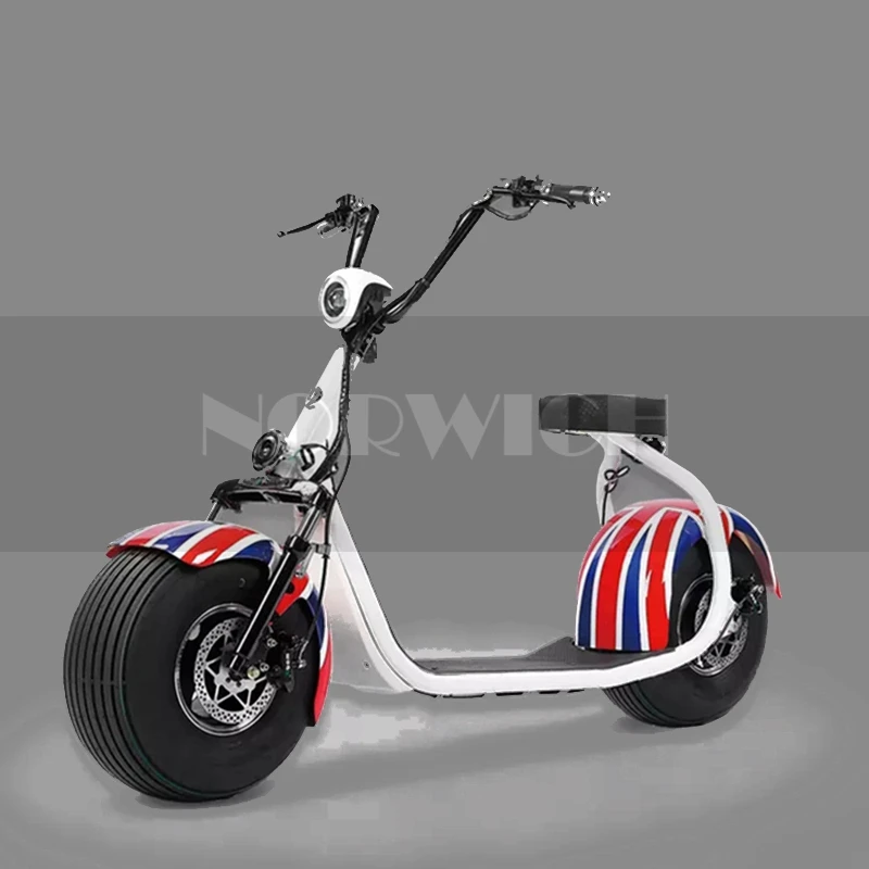 Citycoco Электрический скутер для взрослых Q3 ультра широкие шины 48V15AH литиевая