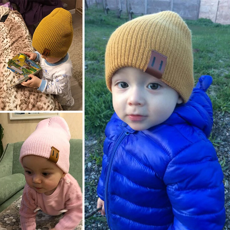 Новая зимняя детская шапка, Детская шерстяная шапка для новорожденных, детские вязаные шапочки для мальчиков и девочек, вязаная шапка, головной убор, детские вязаные шапки, аксессуары