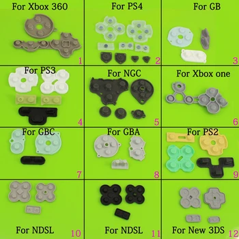 

Rubber Conductive Buttons A-B D-pad for Game Boy Classic GB GBC GBA Silicone Start Select Keypad For ps4 ps2 NGC NDSL NEW 3DS