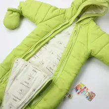 Baby rompers snow wear Christmas gift for baby clothes Winter thermal cotton outwear baby one pieces cotton rompers
