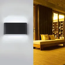 Креативное уличное освещение настенный светильник светодиодный алюминиевый настенный светильник Водонепроницаемая светодиодная лампа наружного освещения Наружное освещение крыльца