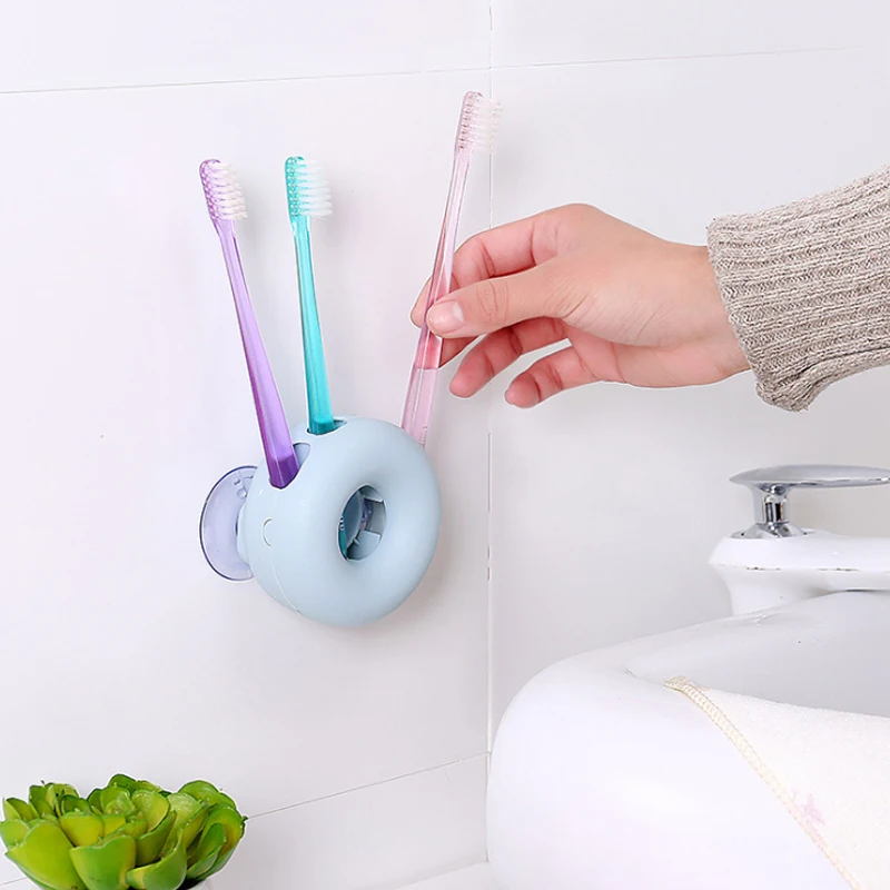 Suction wall toothbrush holder bathroom wall hung wall suction hook