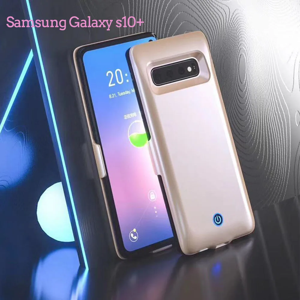 Чехол для зарядного устройства JINXINGCHENG для samsung Galaxy S10e, 7000 мА/ч, быстрое зарядное устройство с зажимом для Galaxy S10+ 7000 мА/ч, чехол для аккумулятора - Цвет: for Galaxy s10 plus
