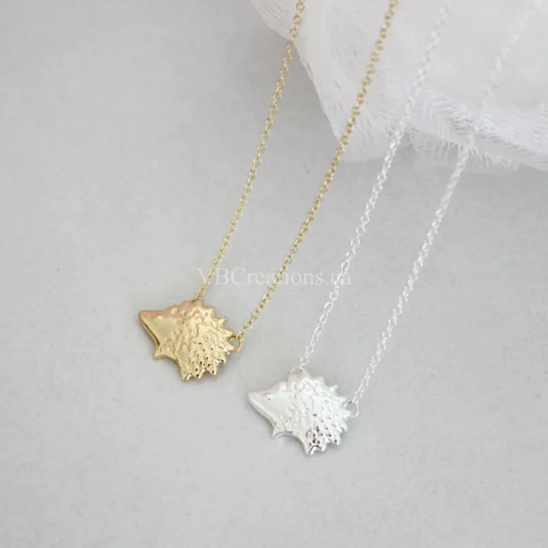 Новинка 2017 года милые животные Ежик ожерелья для Для женщин крошечные подвеска